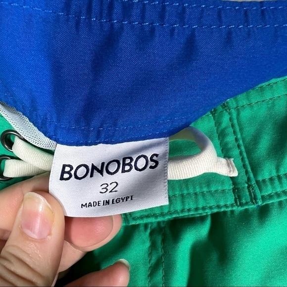 Bonobos Mens Color Block Green Blue Swim Trunks Size 32 - Picture 4 of 6